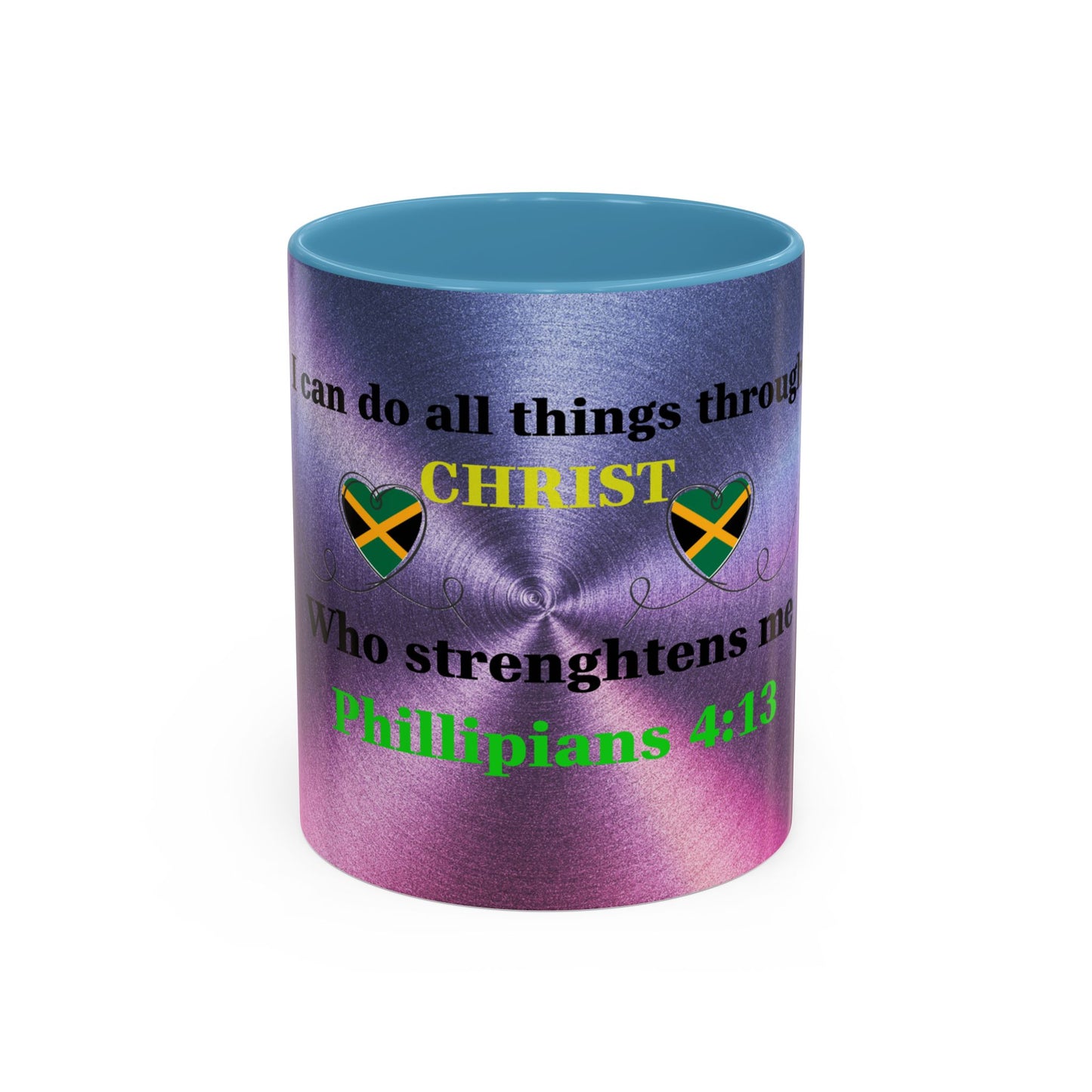 Faith-Based Coffee Cup, Inspirational Accent Coffee Mug, Christian Gift.