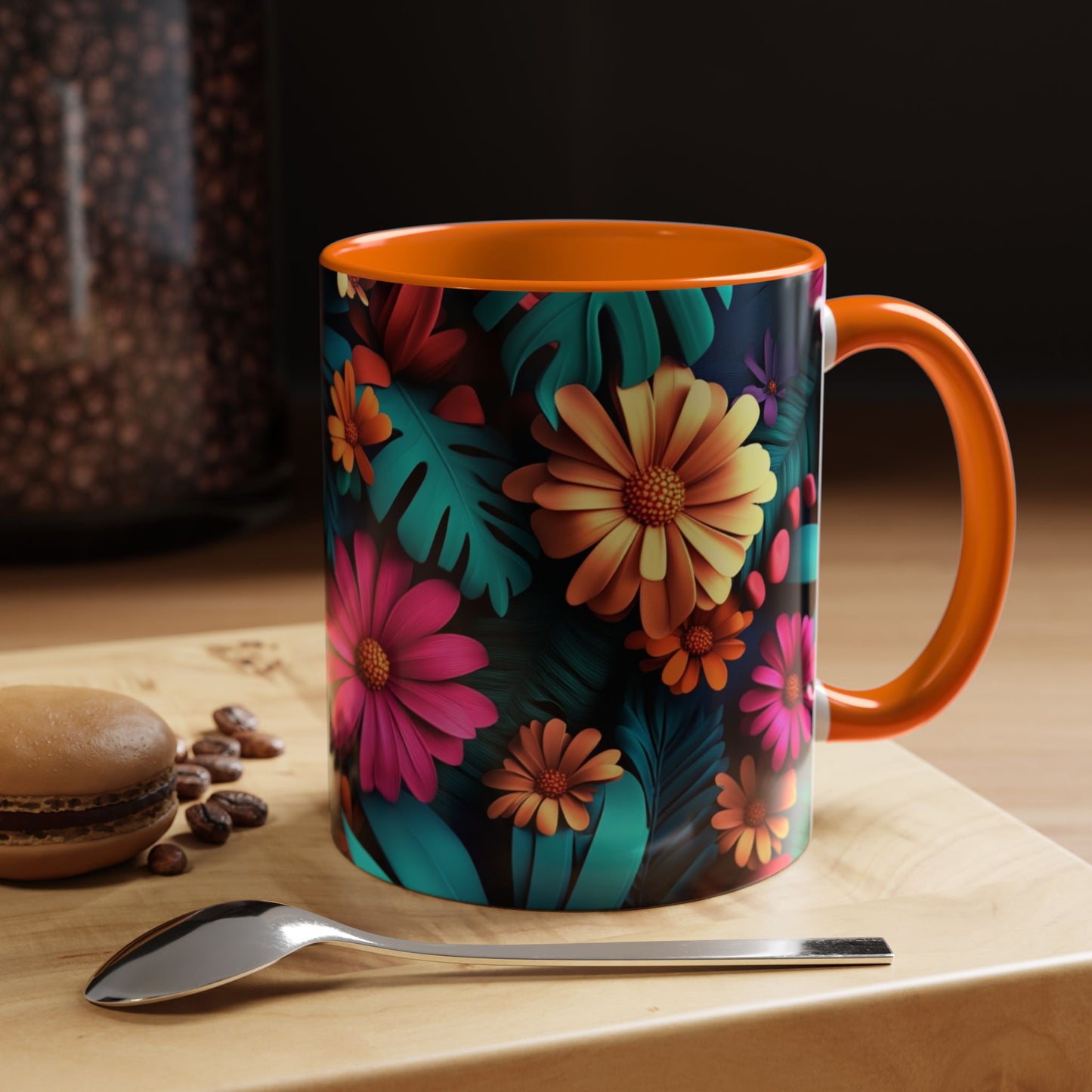 Vibrant Floral Coffee Mug