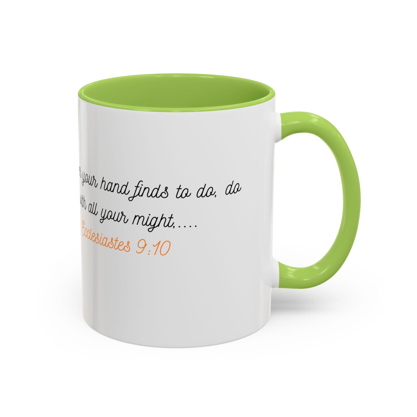 Inspirational Accent Mug - Butterfly Design, with Motivational words.