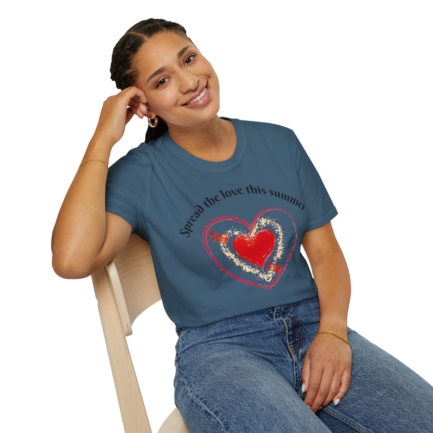 Heartfelt Love T-Shirt, Romantic Apparel, Softstyle Top