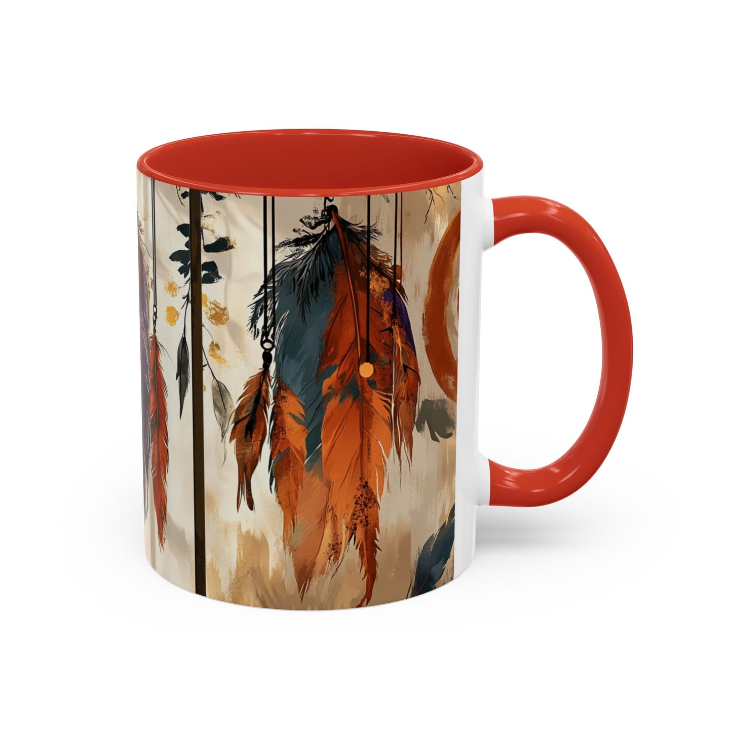 Bohemian Feather Coffee Mug,