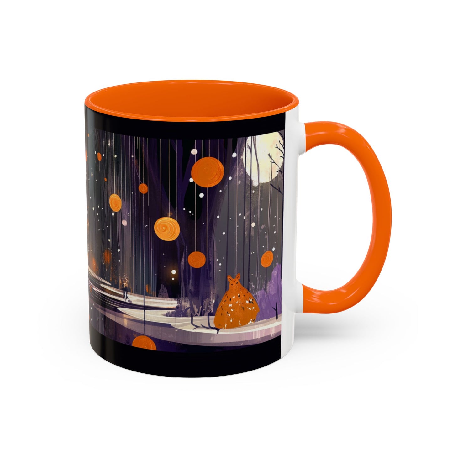 Whimsical Nighttime Coffee Mug - Cozy Mug for Coffee Lovers, Unique Gift for Friends, Tea Mug, Home Decor, Cute Cat Art