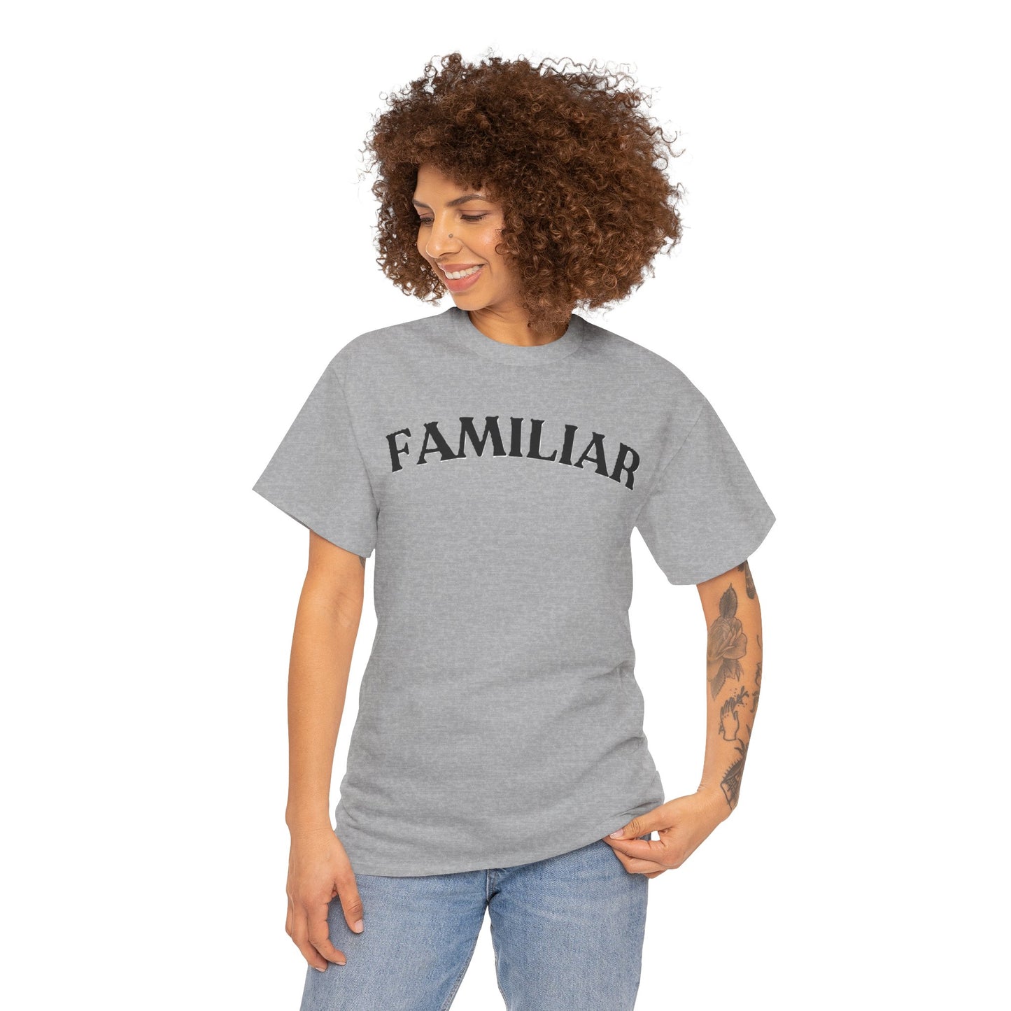 Familiar Unisex Heavy Cotton Tee | Casual Style.
