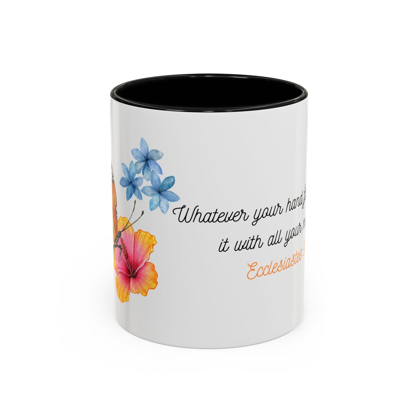 Butterfly Design Accent Mug