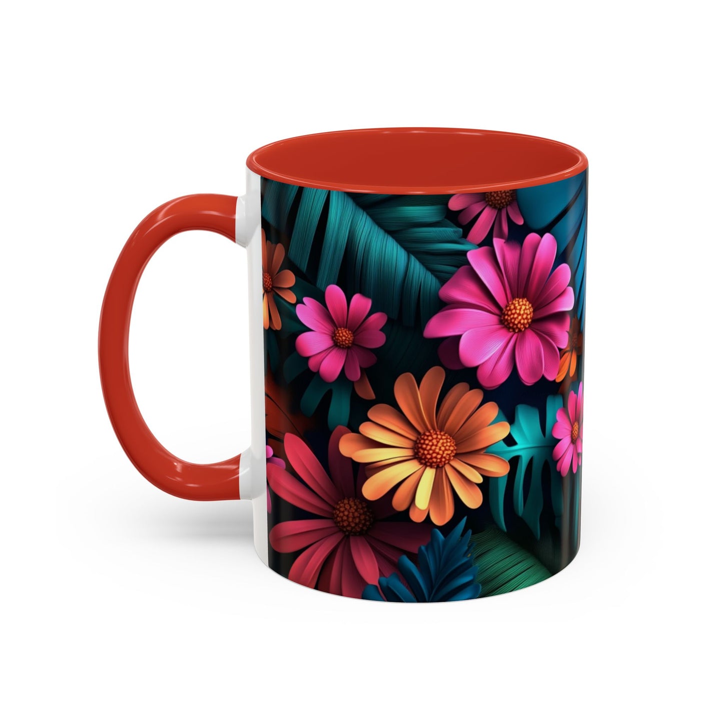 Vibrant Floral Coffee Mug