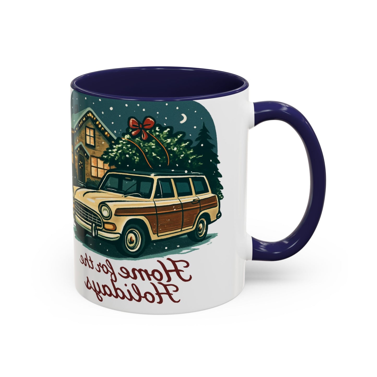 Charming Vintage Holiday Coffee Mug,