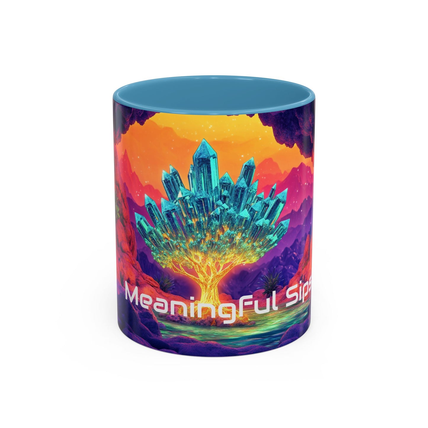 Vibrant Accent Coffee Mug with Inspirational Design, Ideal for Gift Giving, Home Decor, Office Drinkware, Art Lovers, Meaningful Sips