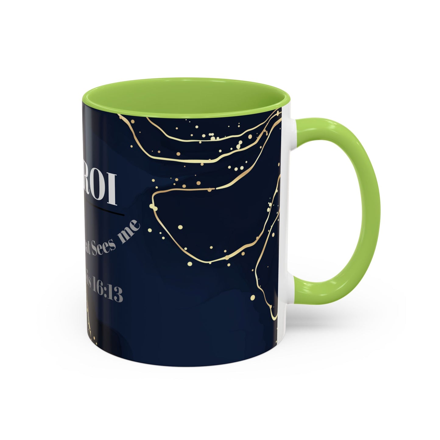 Elegant Inspirational Coffee Mug "El Roi", The God that Sees Me.