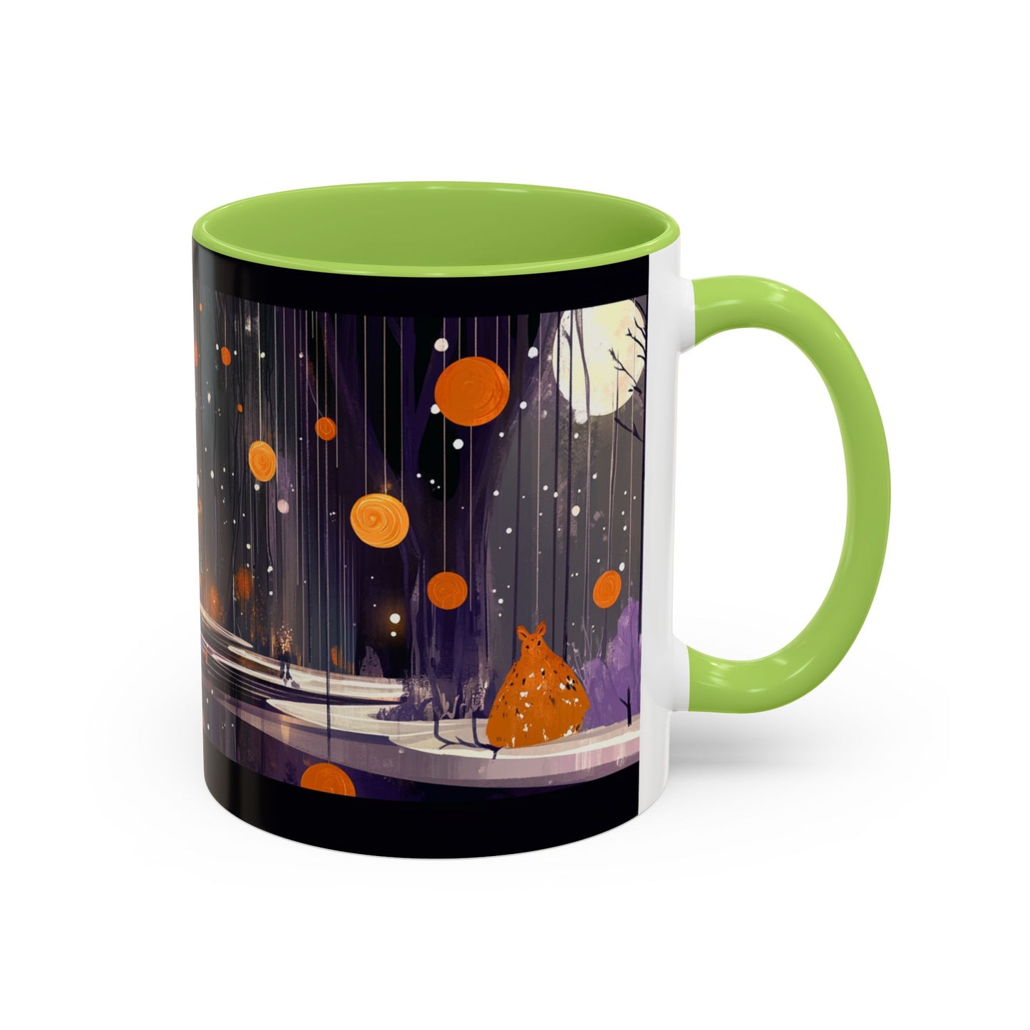 Whimsical Nighttime Coffee Mug - Cozy Mug for Coffee Lovers, Unique Gift for Friends, Tea Mug, Home Decor, Cute Cat Art