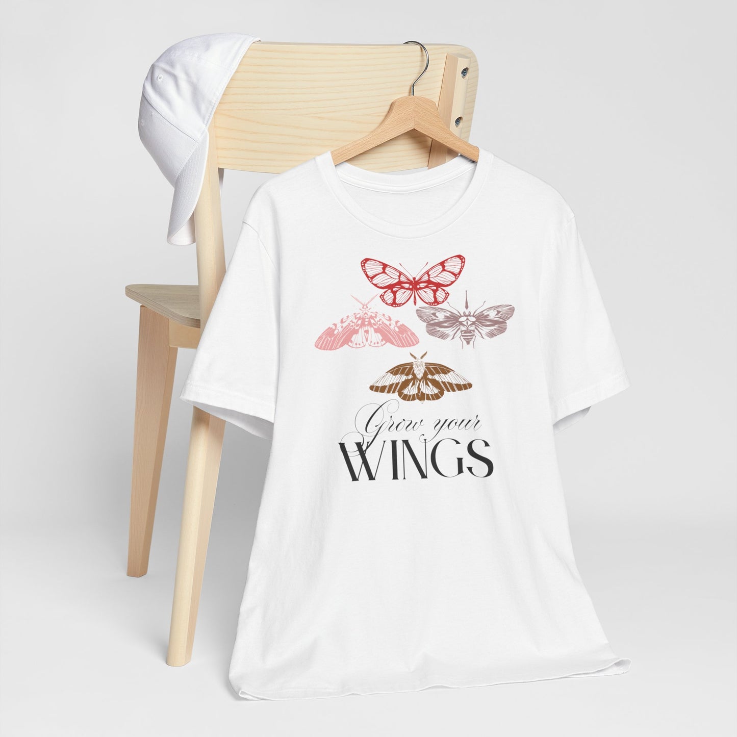 Butterfly Wings Unisex Tee - Inspirational Shirt for Nature Lovers, Gift for Her, Summer Outfit, Motivational Apparel, Casual Wear
