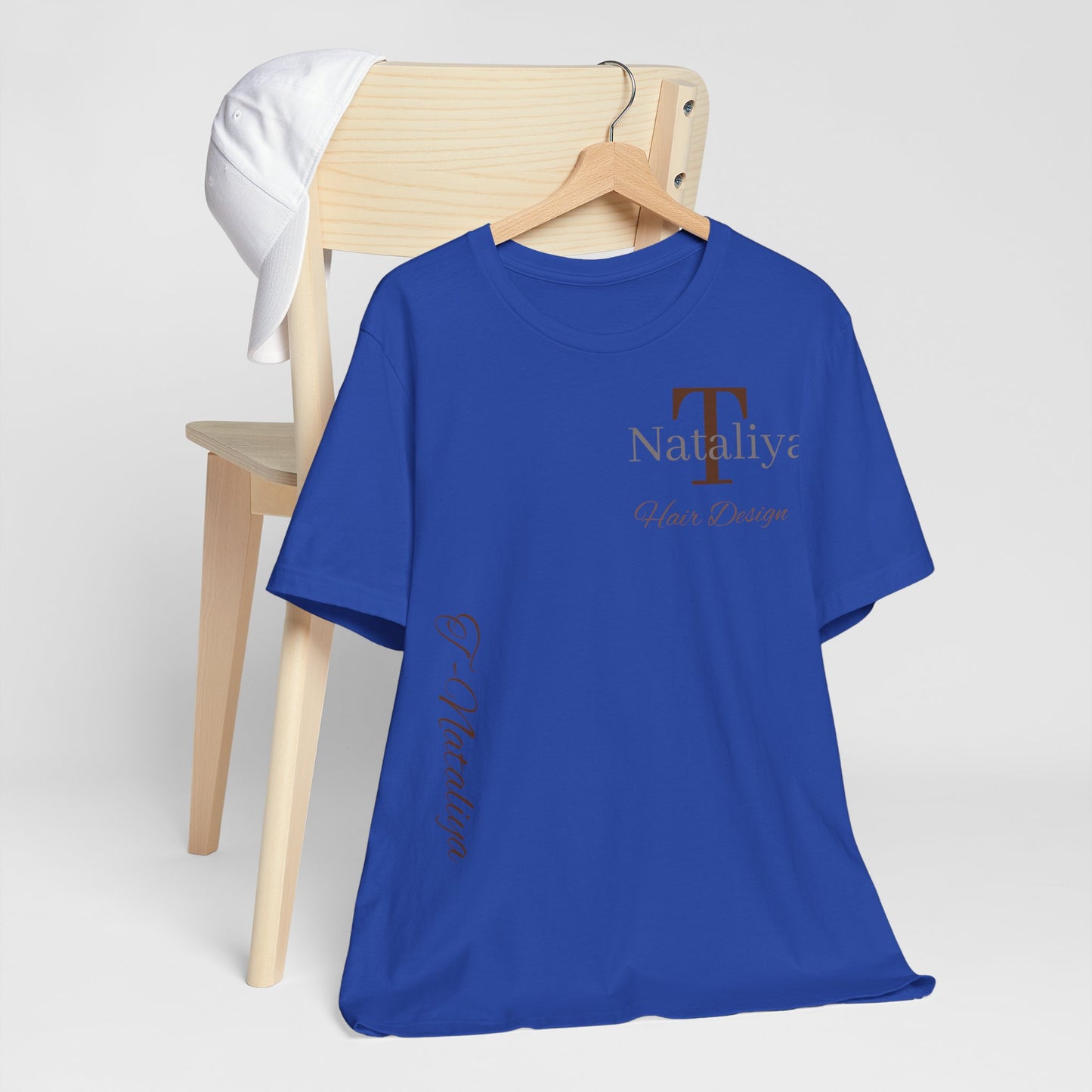 Nataliya Hair Design T-Shirt — Elegant Salon Logo Tee