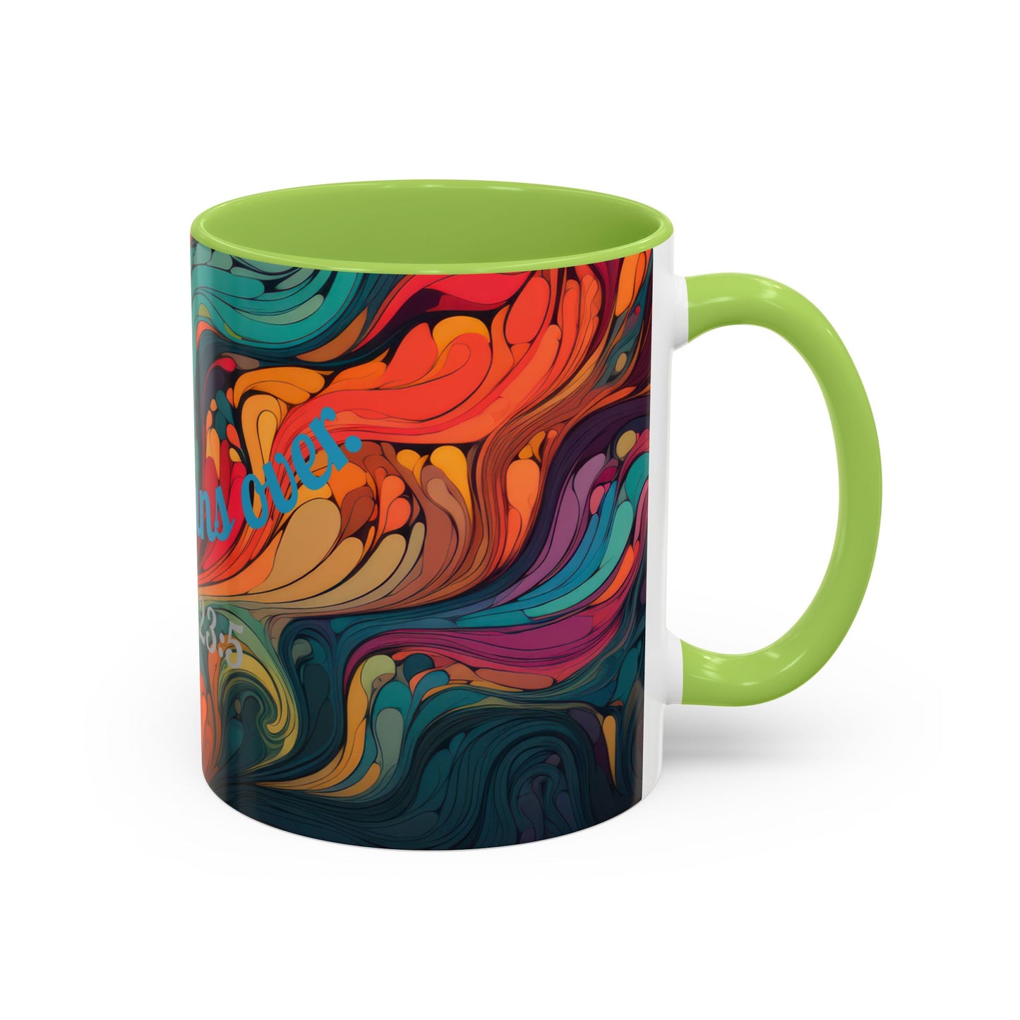 Colorful Ceramic Cup, Motivational Gift.