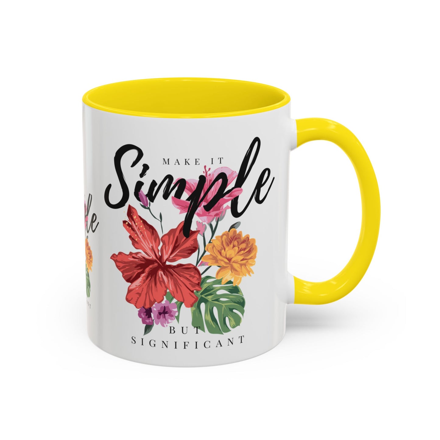 Floral Inspirational Coffee Mug.