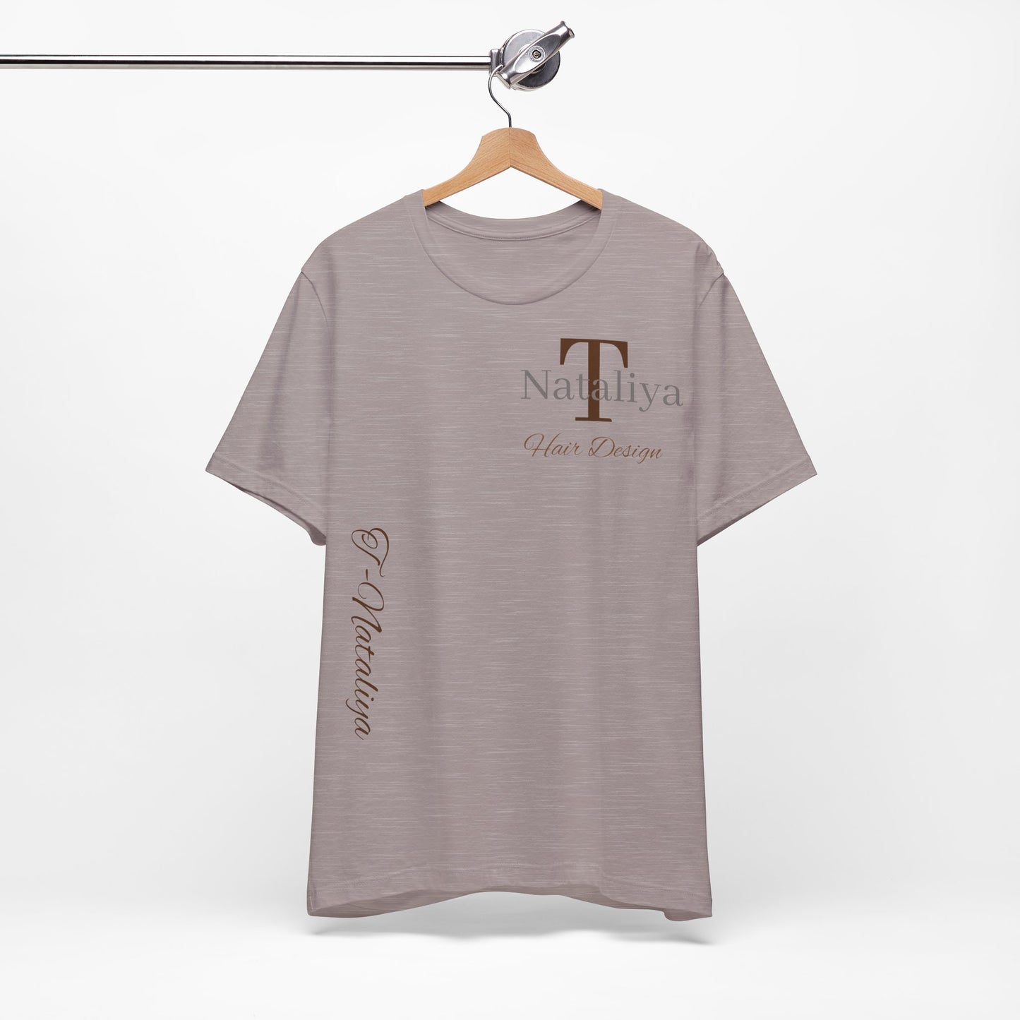 Nataliya Hair Design T-Shirt — Elegant Salon Logo Tee