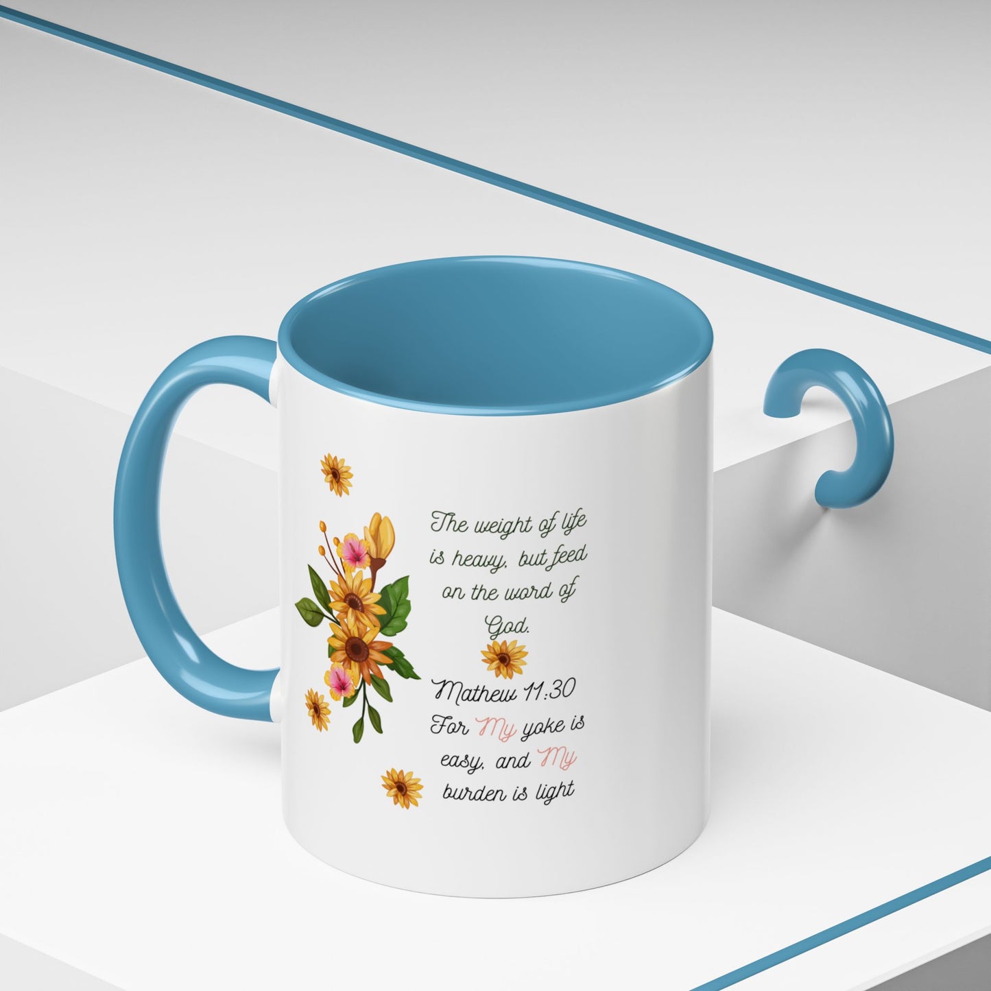 Floral Inspirational Coffee Mug.