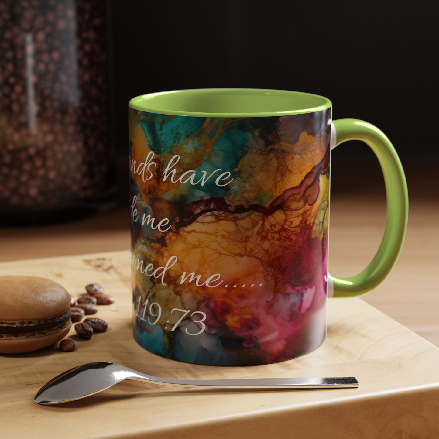 Inspirational Coffee Mug, Colorful Art Mug.