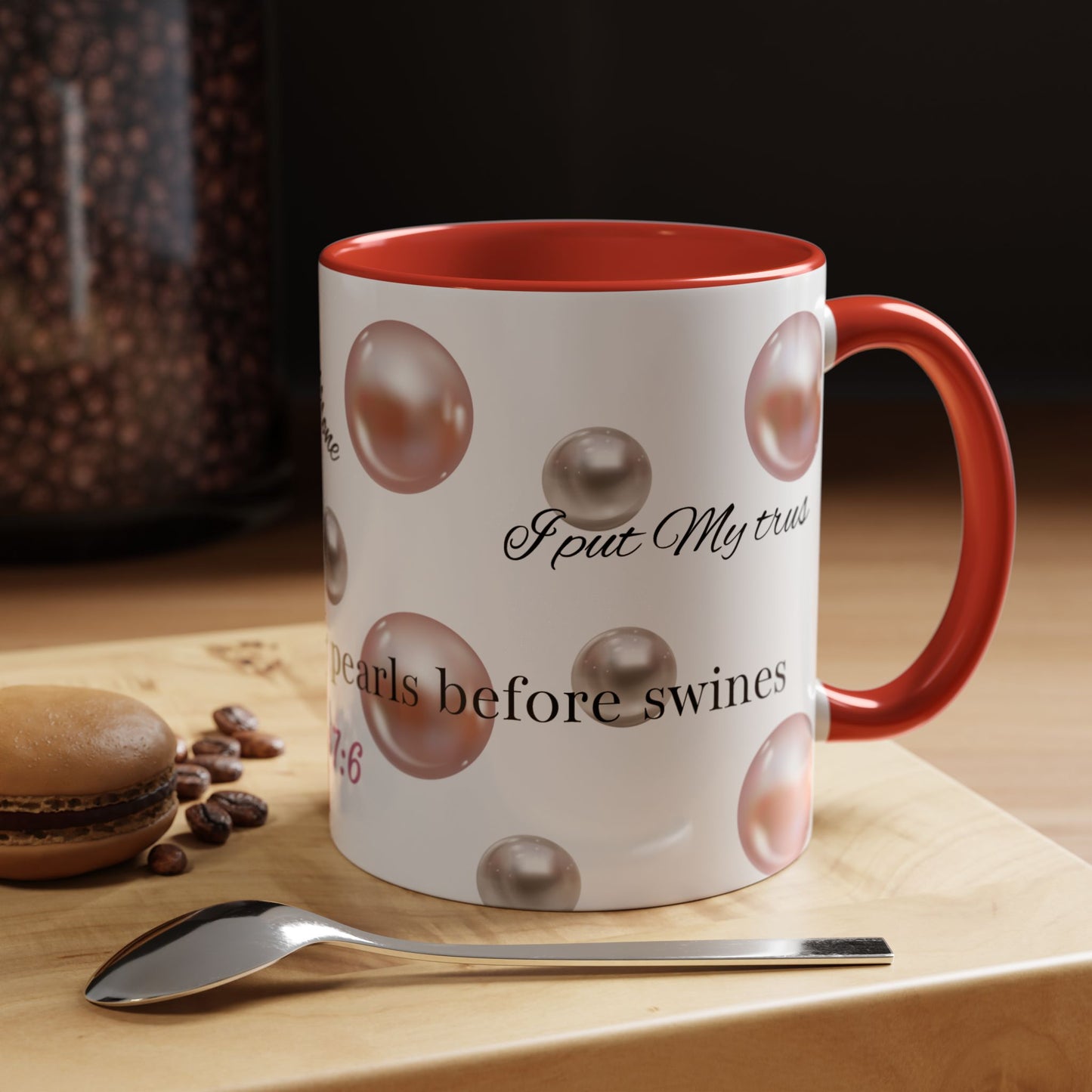 Elegant Pearls Inspirational Coffee Mug