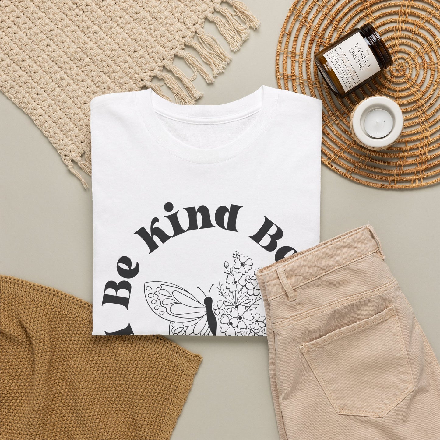 Unisex Heavy Cotton Tee - "Be Kind, Be Brave, Be Bold"