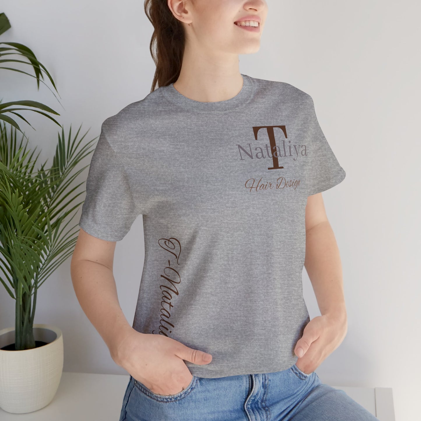 Nataliya Hair Design T-Shirt — Elegant Salon Logo Tee