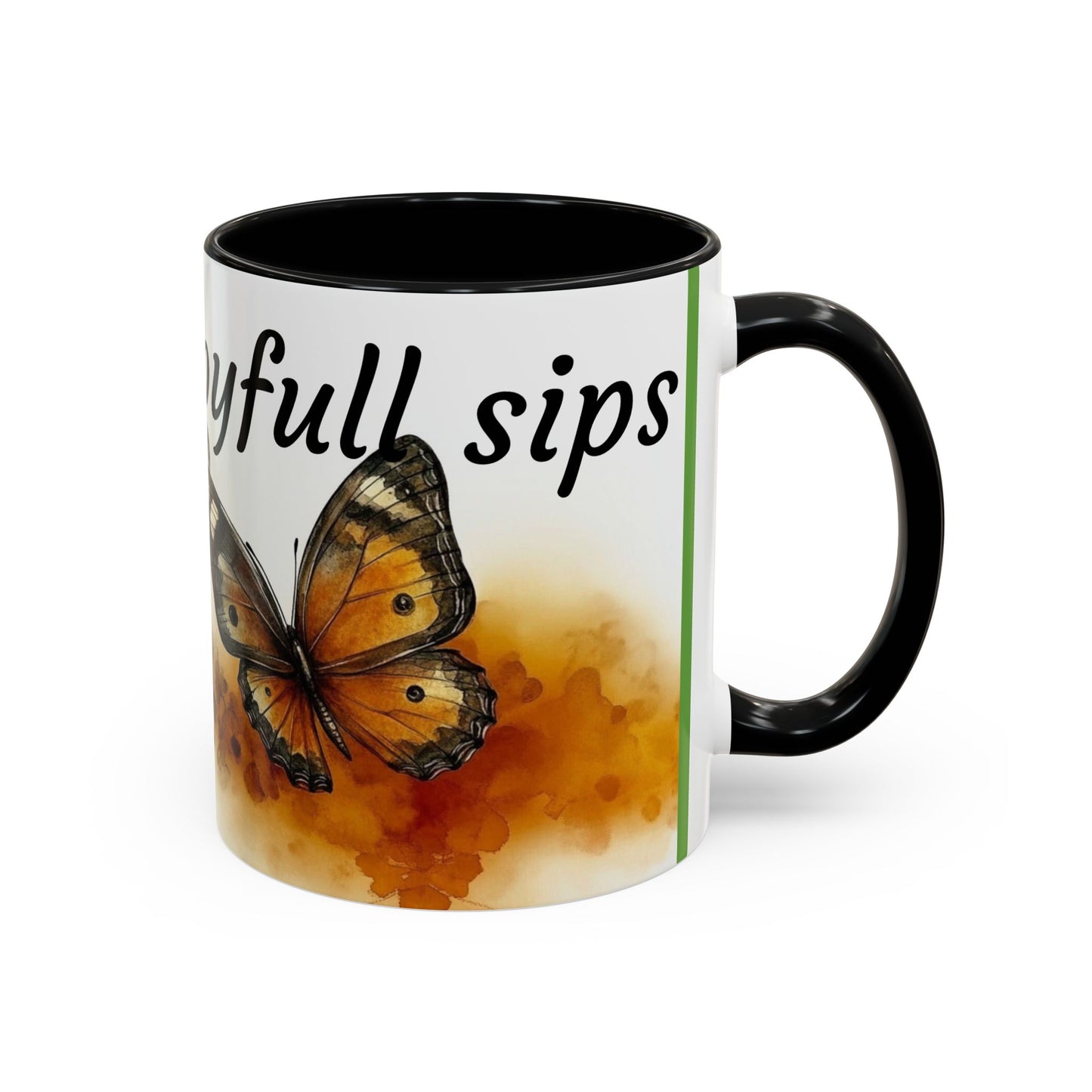 Accent Coffee Mug - Butterfly Design, Cup of Joyful Sips, Gift for Nature Lovers, Coffee Lover's Mug, Unique Home Decor, Inspirational [...]