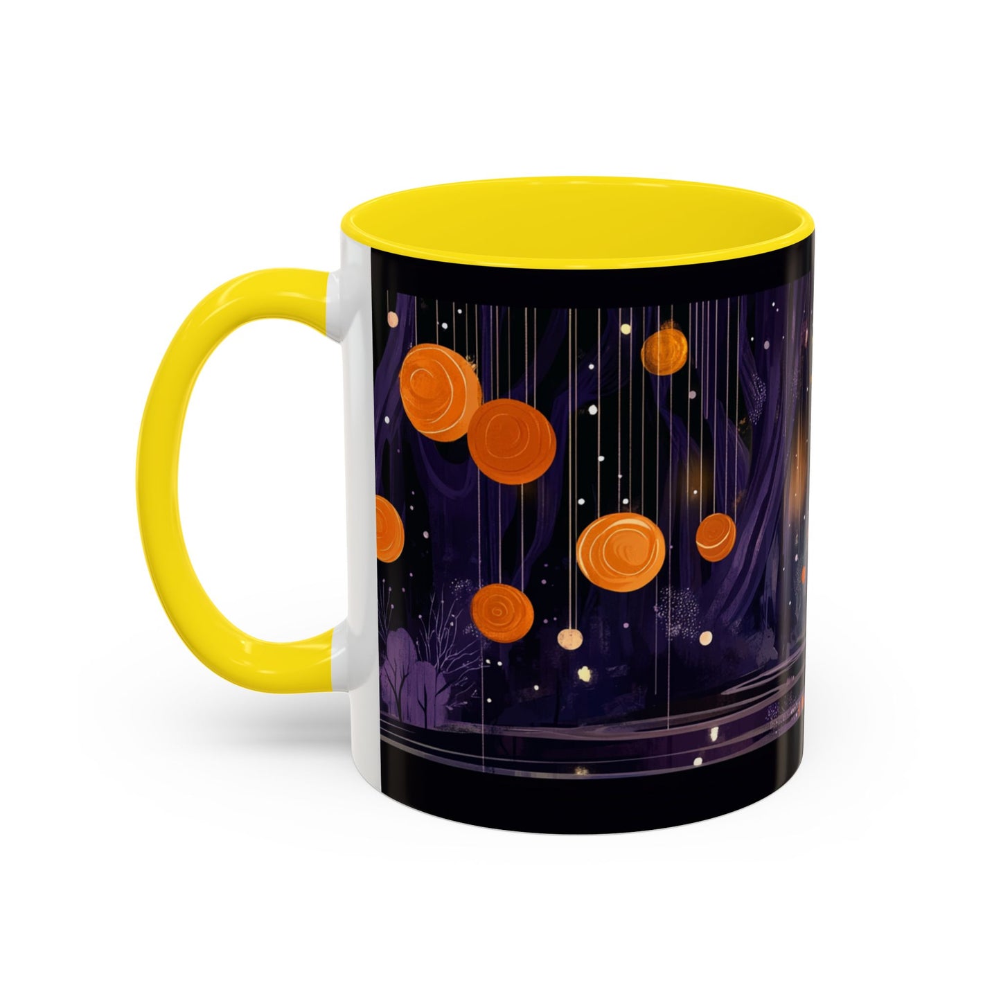 Whimsical Nighttime Coffee Mug - Cozy Mug for Coffee Lovers, Unique Gift for Friends, Tea Mug, Home Decor, Cute Cat Art