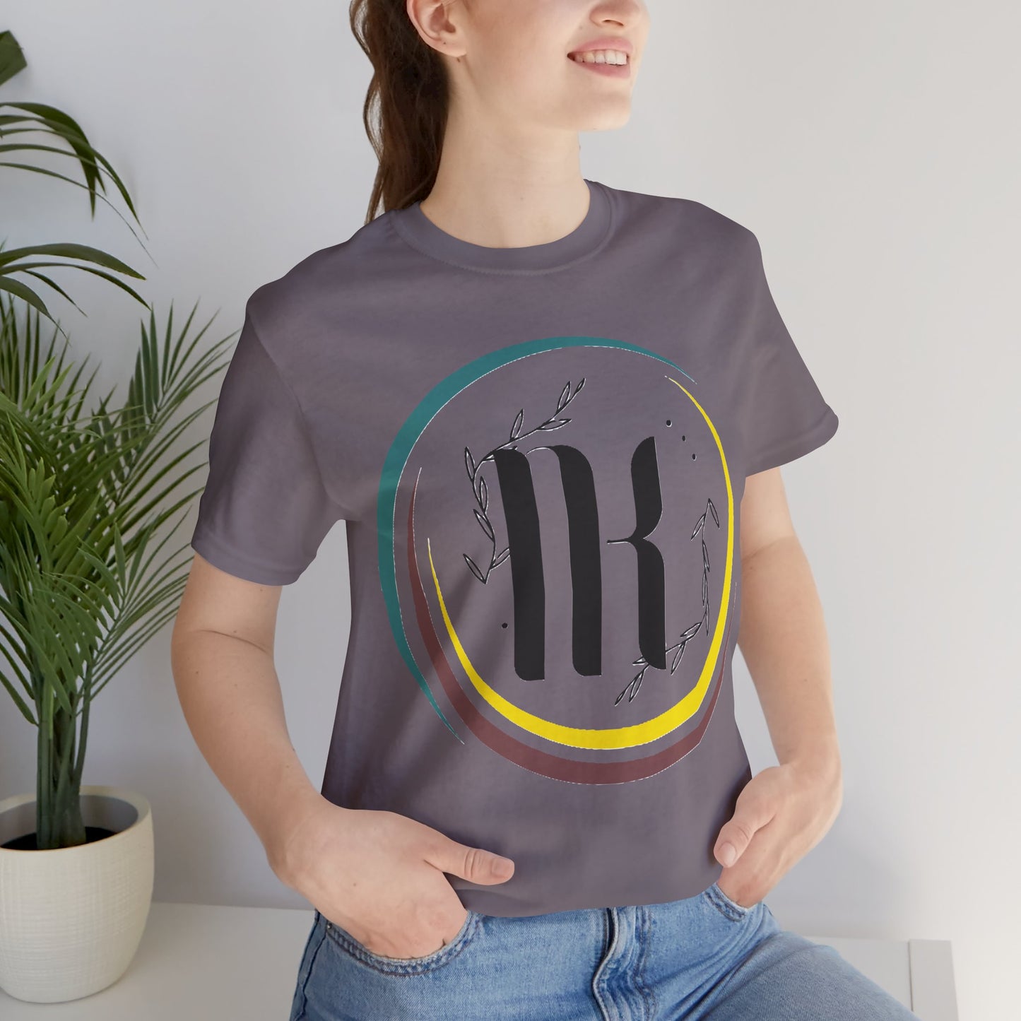 Chic Unisex Jersey Tee with Minimalist Design, Casual Summer Shirt, Gift for Nature Lovers, Everyday Wear, Stylish Graphic T-Shirt