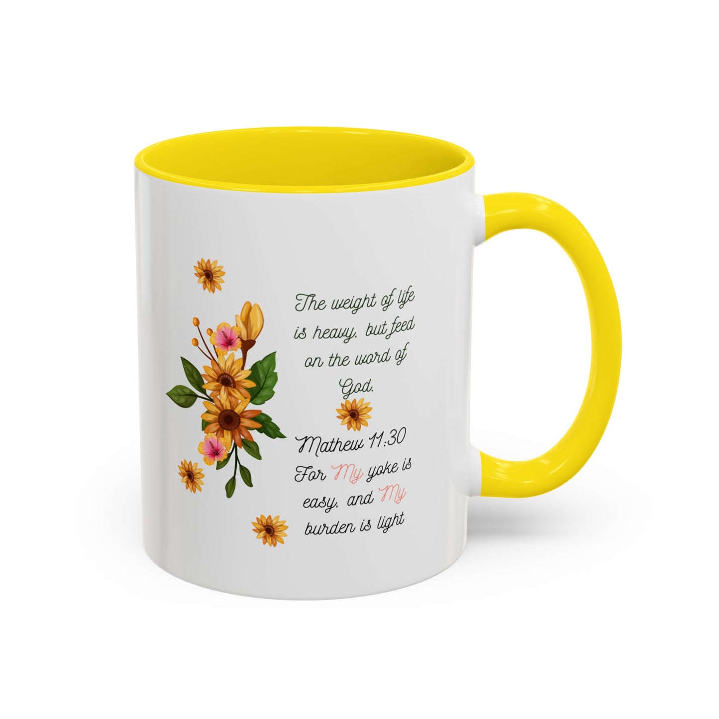 Floral Inspirational Coffee Mug.