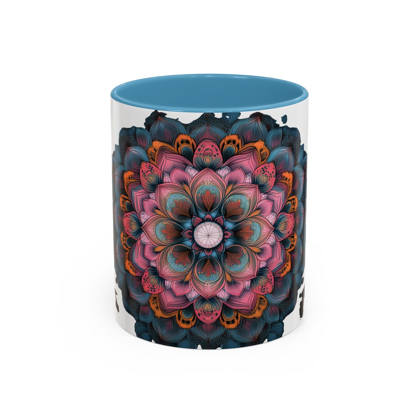Colorful Mandala Accent Coffee Mug.