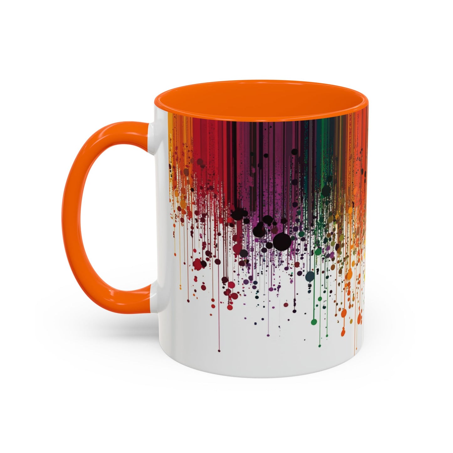 Vibrant Drip Pattern Ceramic Coffee Mug.