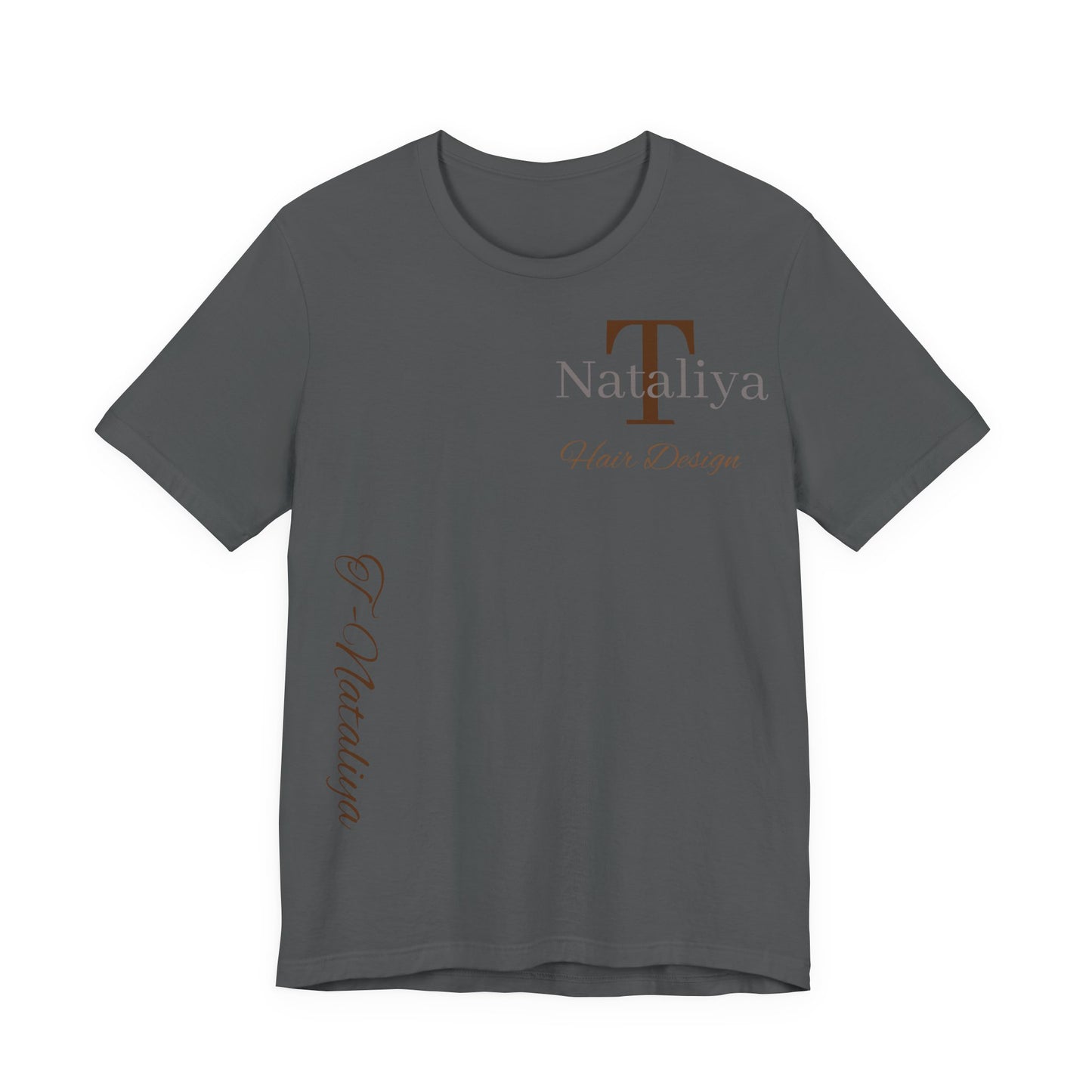 Nataliya Hair Design T-Shirt — Elegant Salon Logo Tee