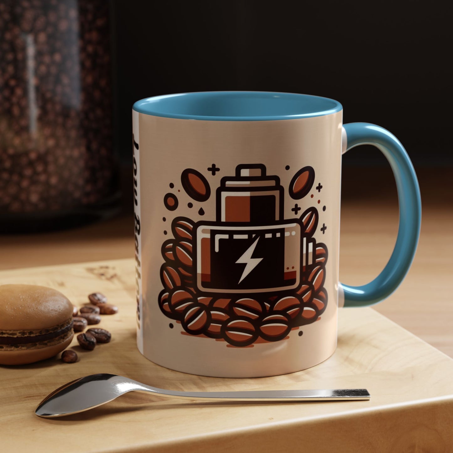 Low Battery Coffee Mug, Funny Coffee Cup, Gift for Caffeine Lovers, Unique Office Mug, Java Enthusiast Cup