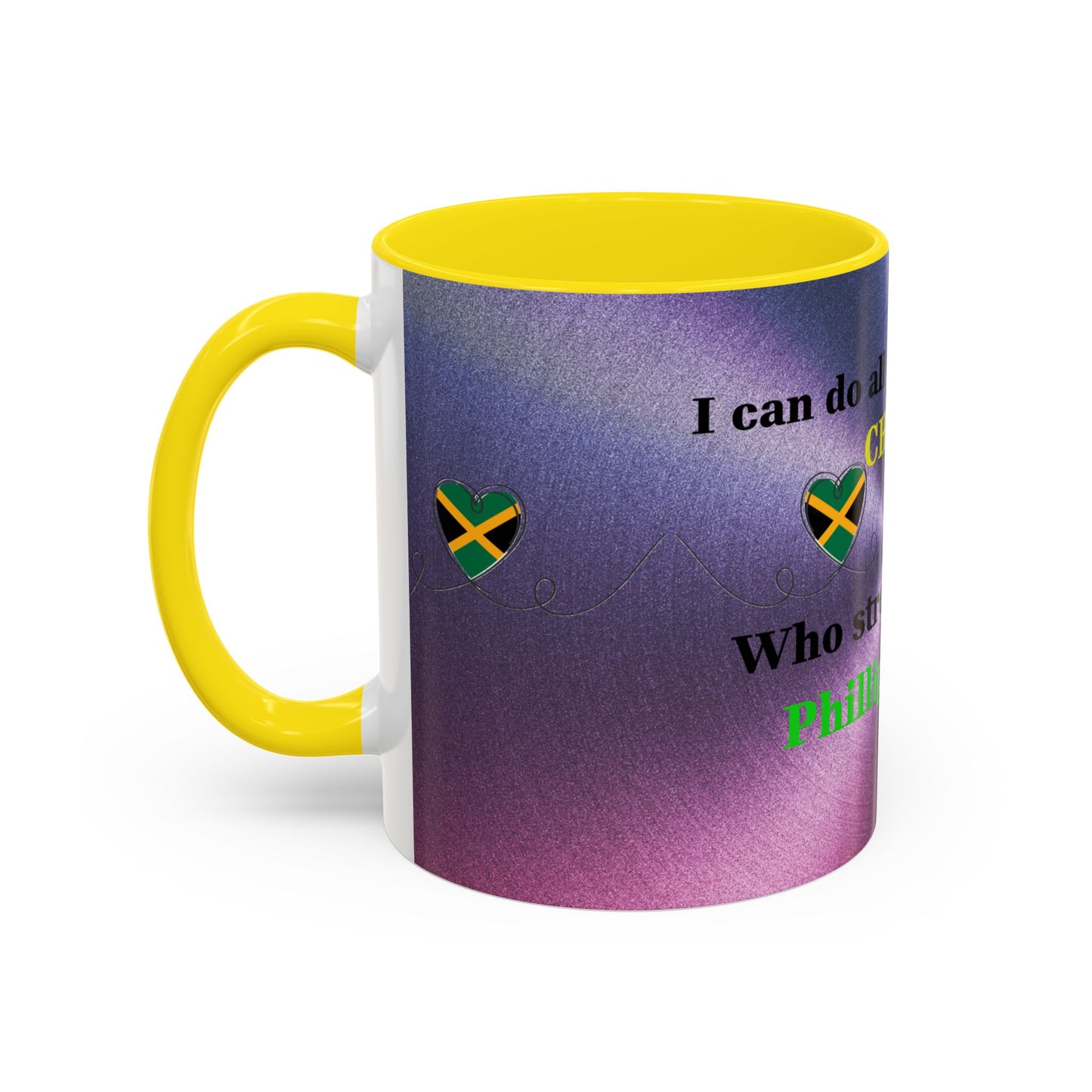 Faith-Based Coffee Cup, Inspirational Accent Coffee Mug, Christian Gift.