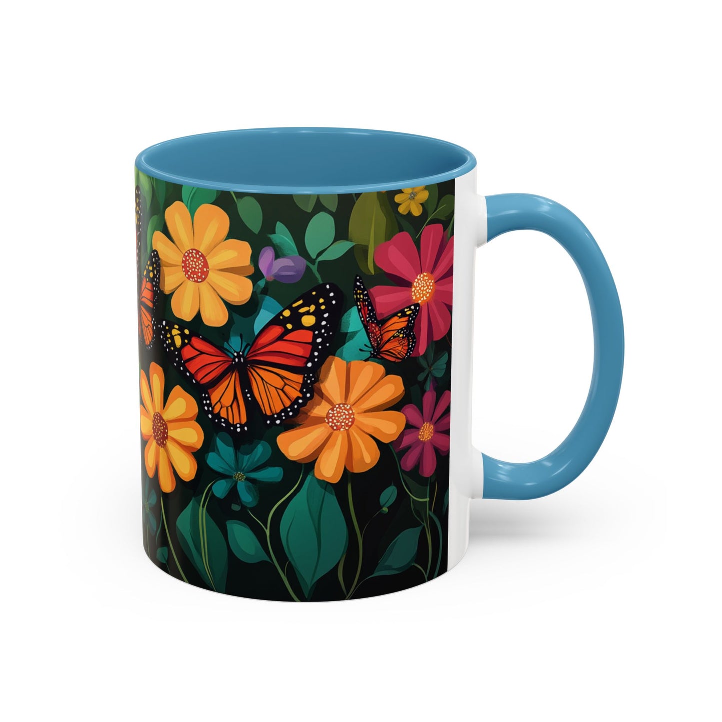 Unique Butterfly Garden Accent Coffee Mug