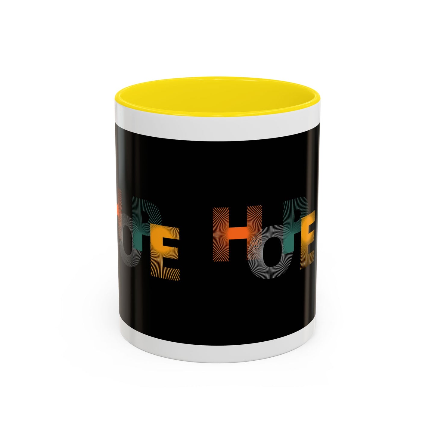 Hope-Inspired Accent Coffee Mug | Motivational Drinkware, Gift for Coffee Lovers, Inspirational Mug, Home & Office Decor, Unique Present