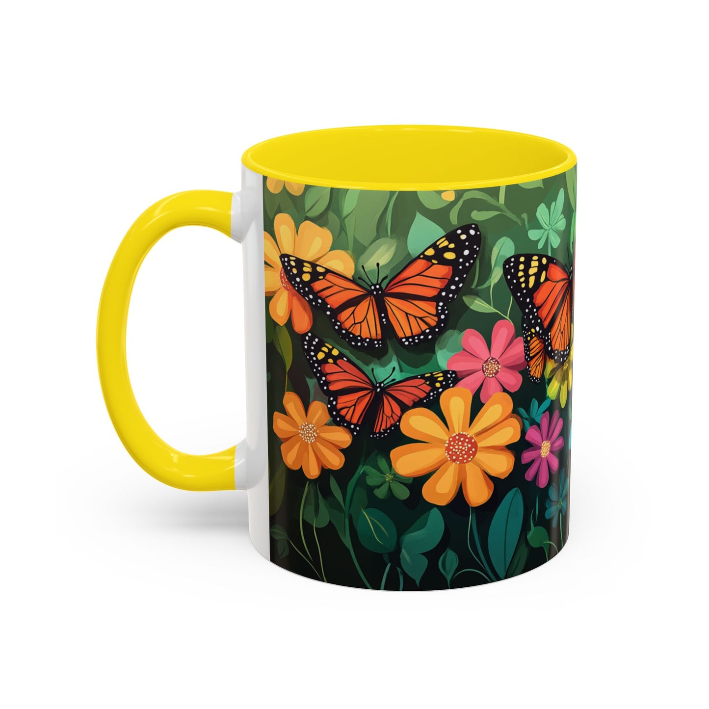 Unique Butterfly Garden Accent Coffee Mug