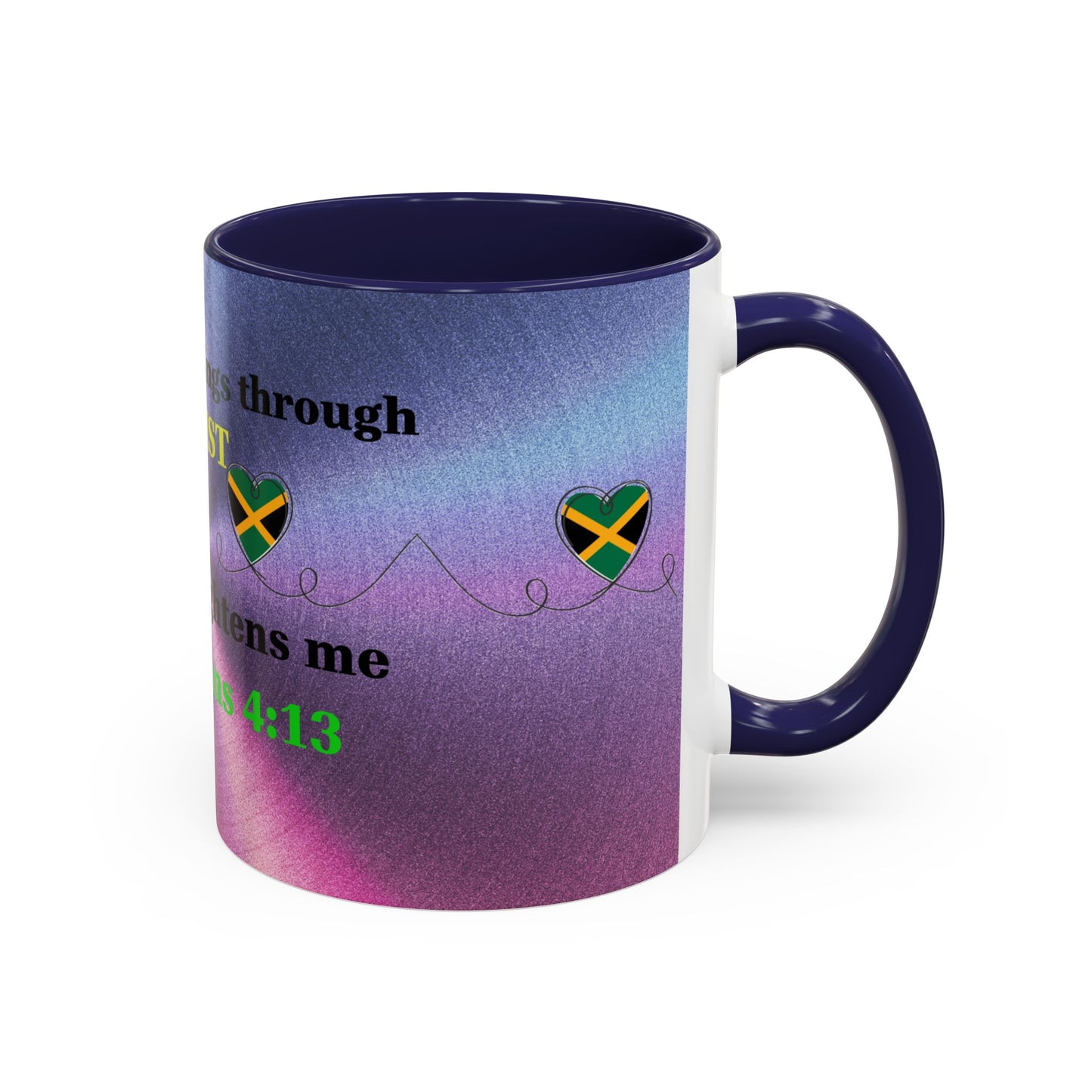 Faith-Based Coffee Cup, Inspirational Accent Coffee Mug, Christian Gift.