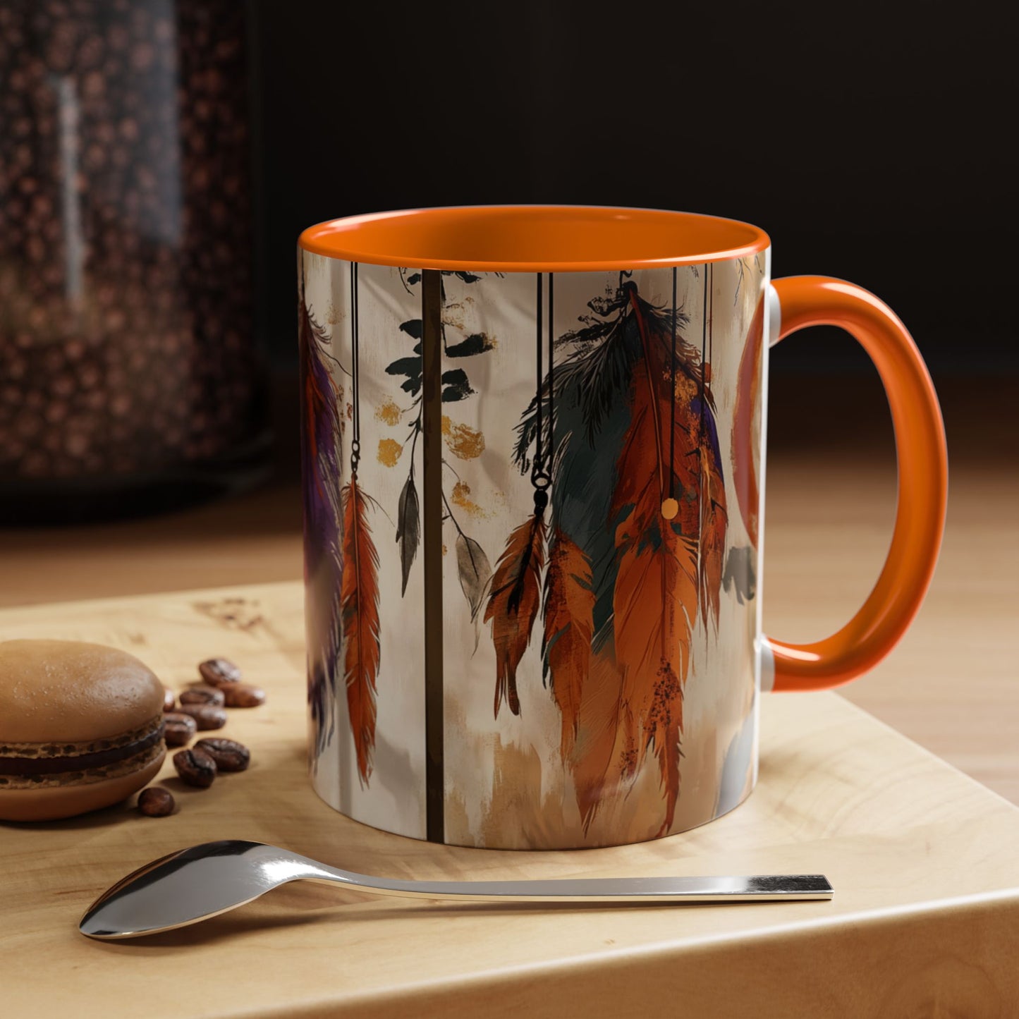 Bohemian Feather Coffee Mug,