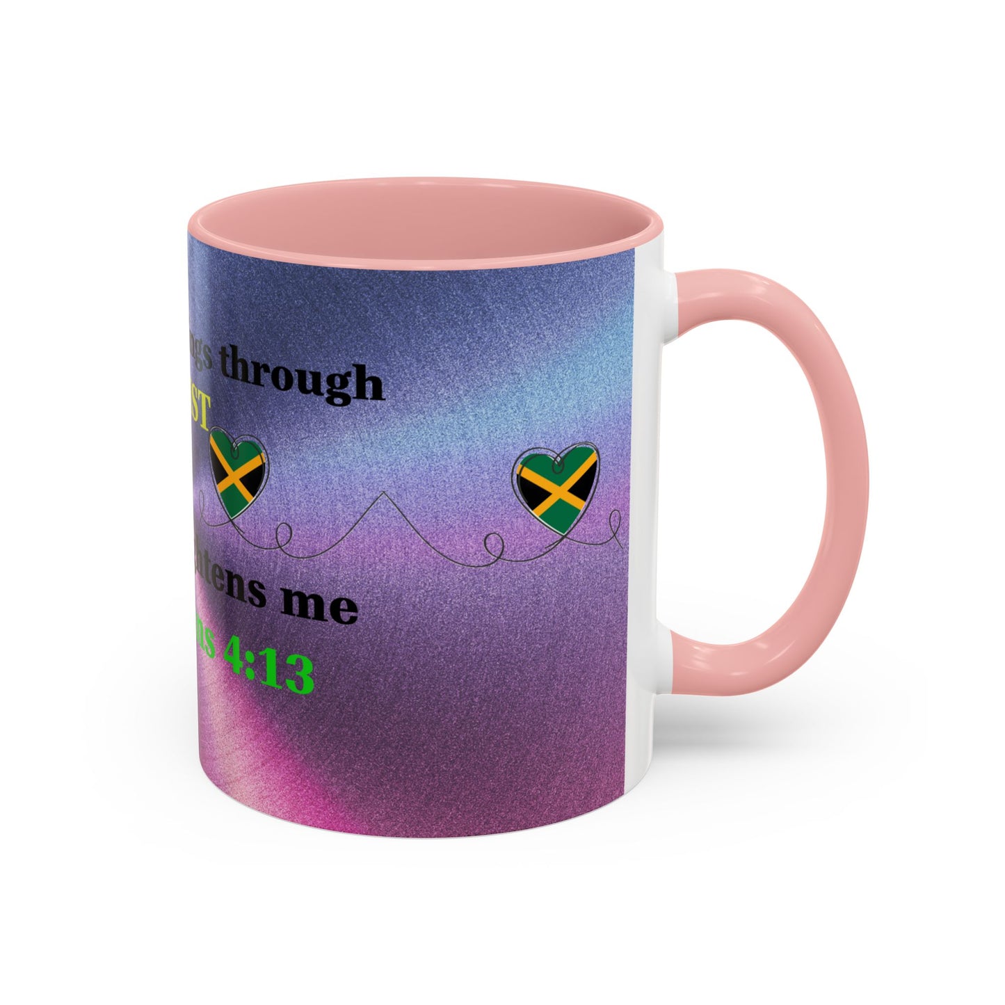 Faith-Based Coffee Cup, Inspirational Accent Coffee Mug, Christian Gift.