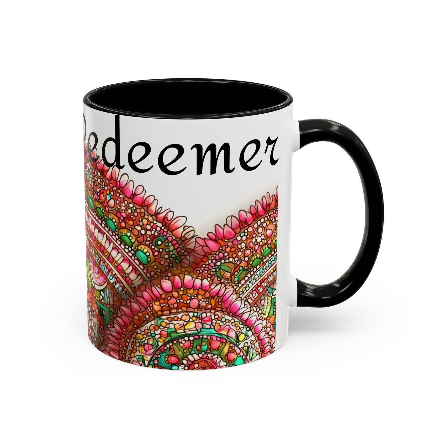 Colorful Spiritual Coffee Mug "God is my Redeemer"