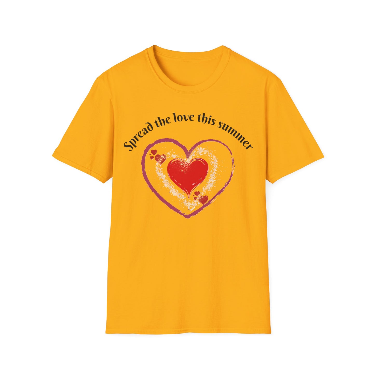 Heartfelt Love T-Shirt, Romantic Apparel, Softstyle Top