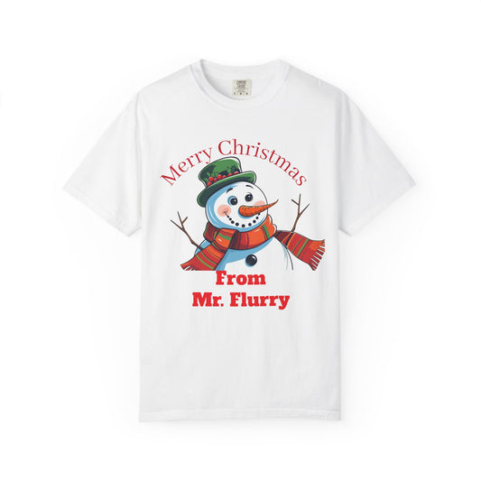 Merry Christmas Snowman T-Shirt, Holiday Gift Shirt, Festive Tee.