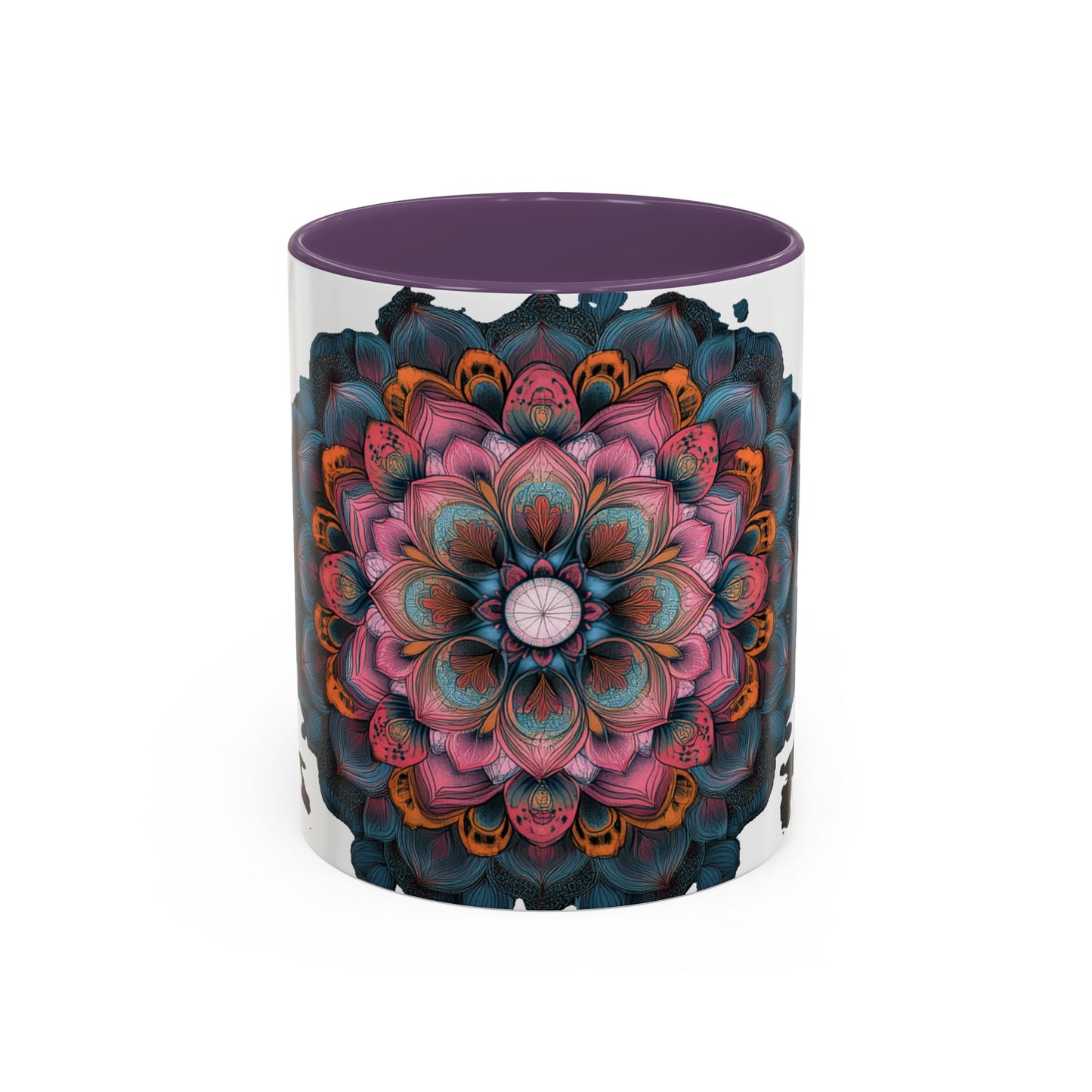 Colorful Mandala Accent Coffee Mug.