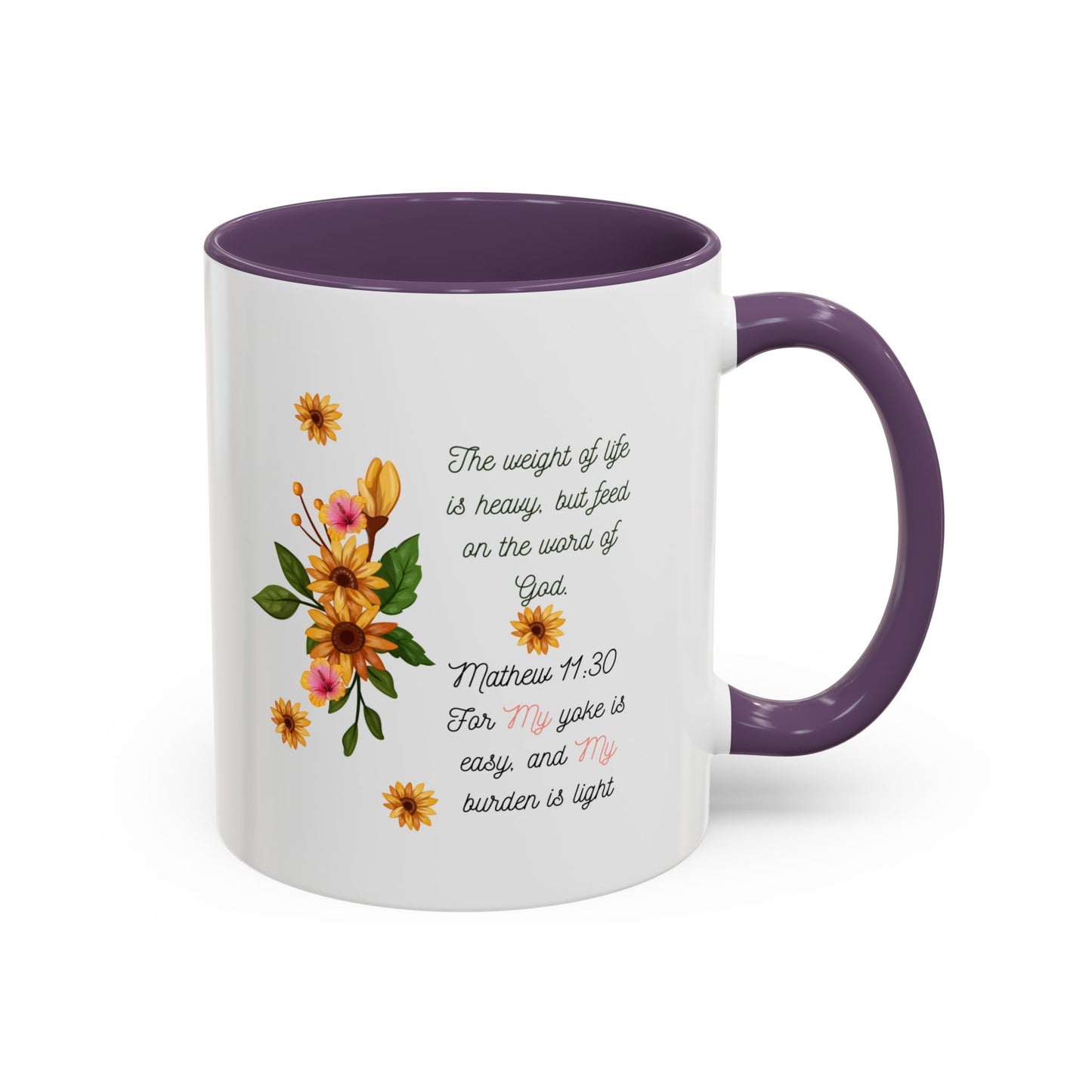 Floral Inspirational Coffee Mug.