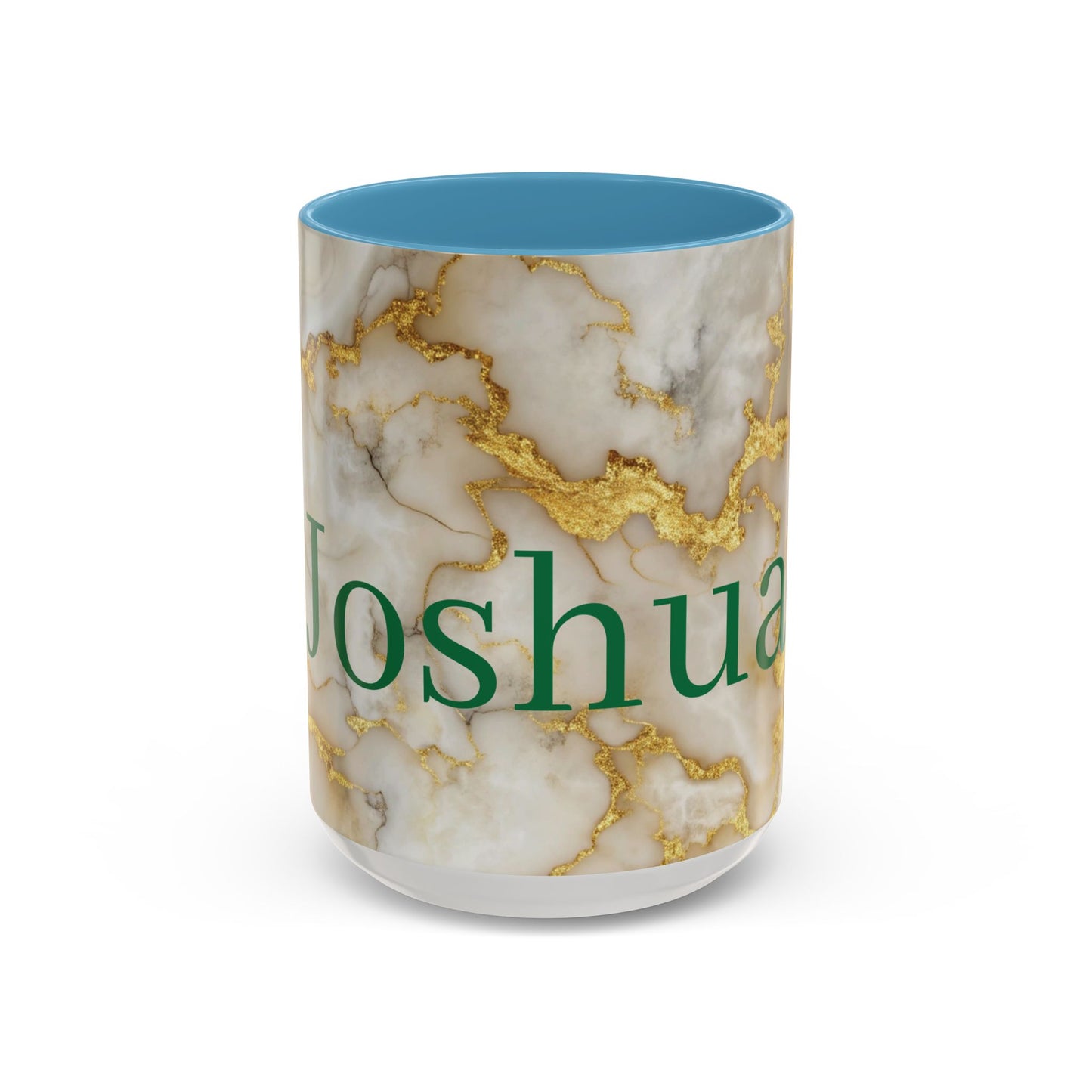 Personalized Marble Accent Coffee Mug.
