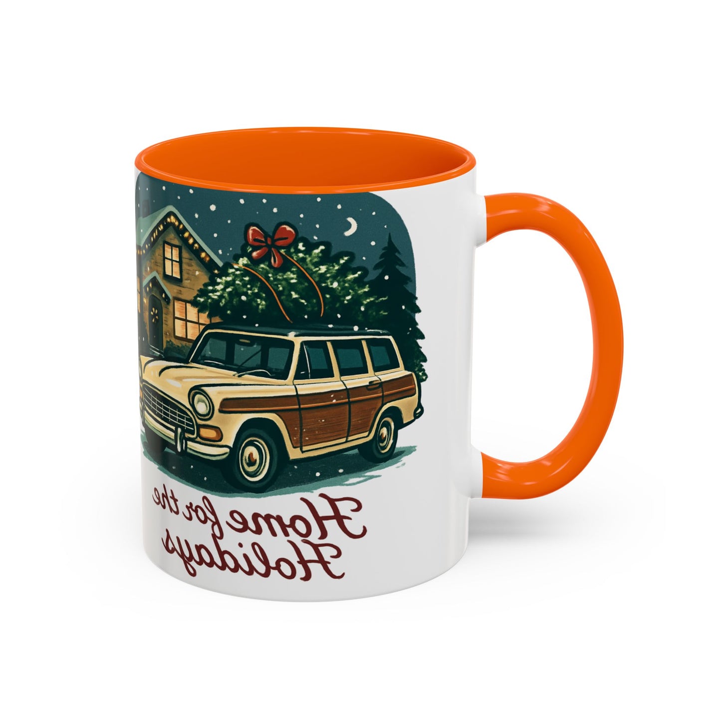 Charming Vintage Holiday Coffee Mug,