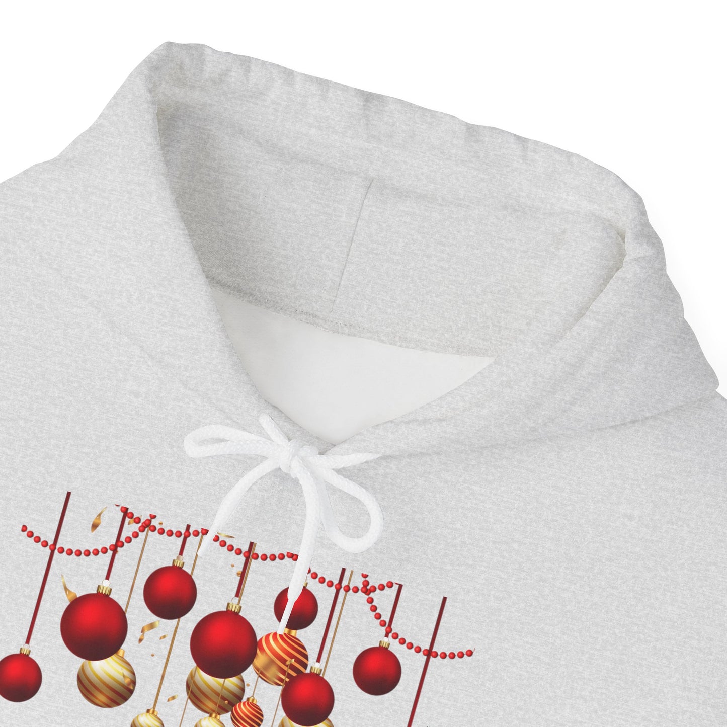 Christmas Ornaments Hoodie — "A Christmas Time Yuh Nuh" Festive Holiday Sweatshirt