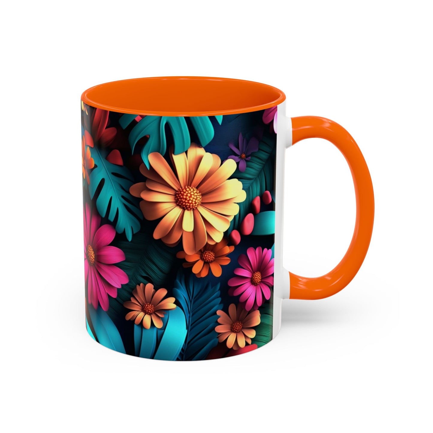 Vibrant Floral Coffee Mug