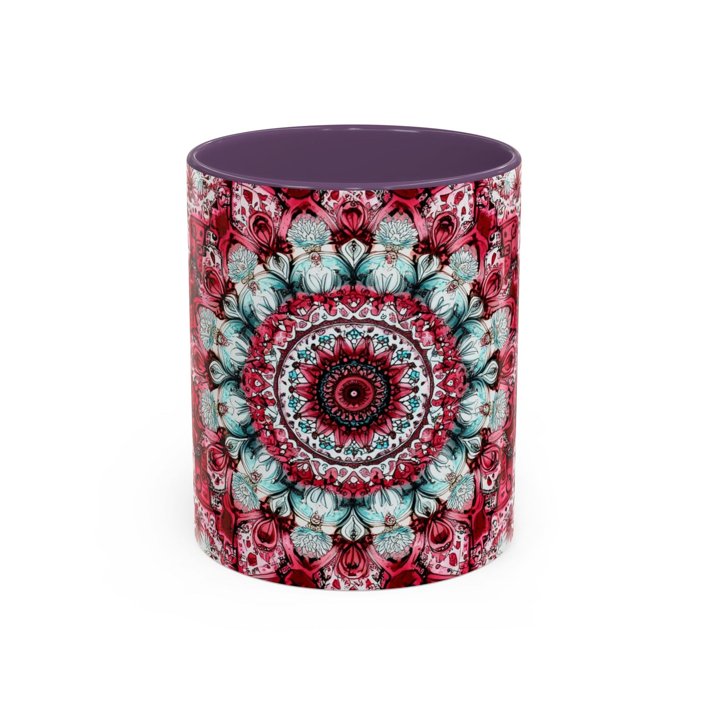 Bohemian Mandala Accent Coffee Mug  Artistic Gift for Coffee Lovers.