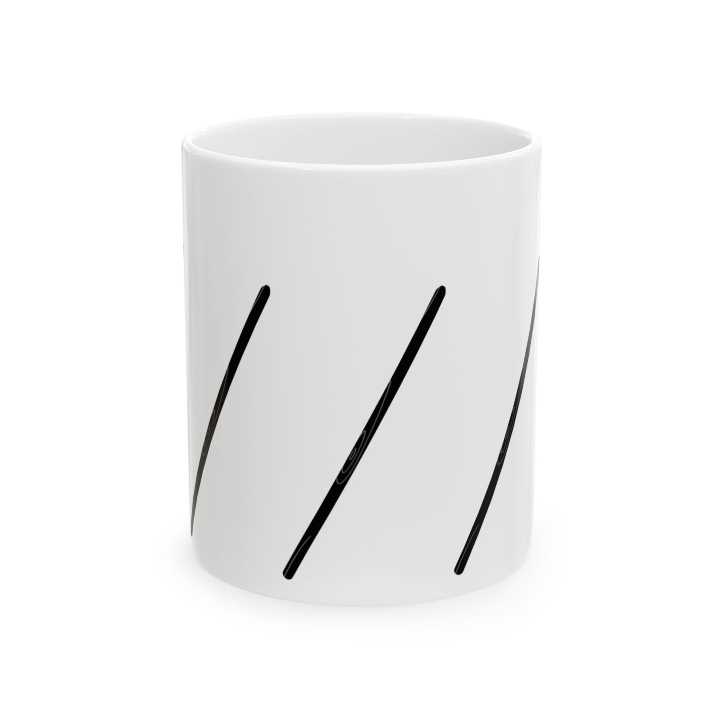 Minimalist Black Stripe Modern  Ceramic Mug