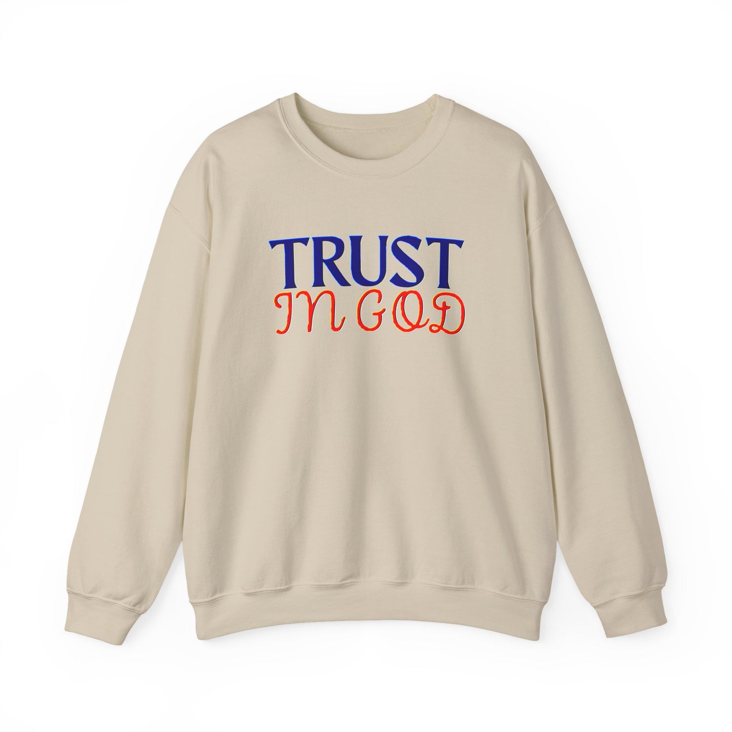 Trust in God Crewneck Sweatshirt - Inspirational Gift, Faith Apparel.